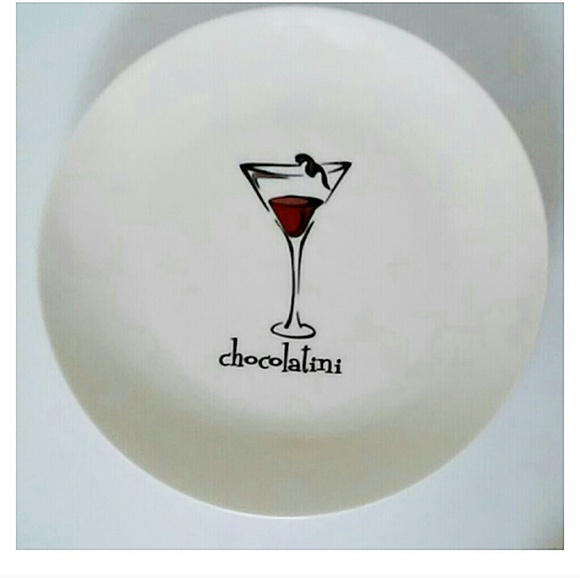 4 Varied Martini Plate Set - Picture 2 of 8